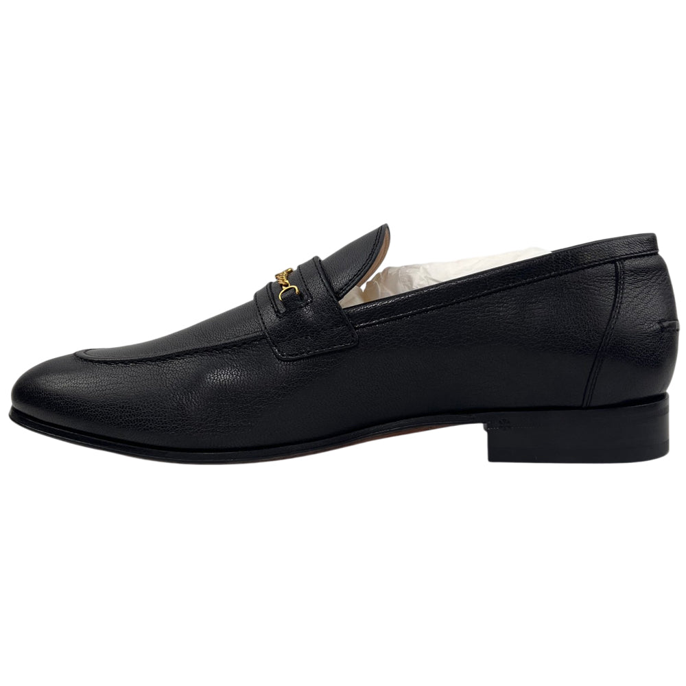 VALENTINO Black Leather Loafers Size 9 UK LHQ2097