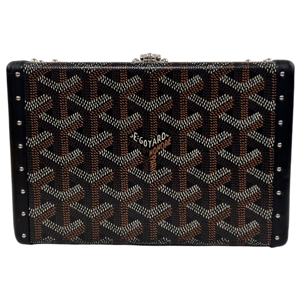 GOYARD Black Minaudière Trunk Clutch Bag LHQ1200