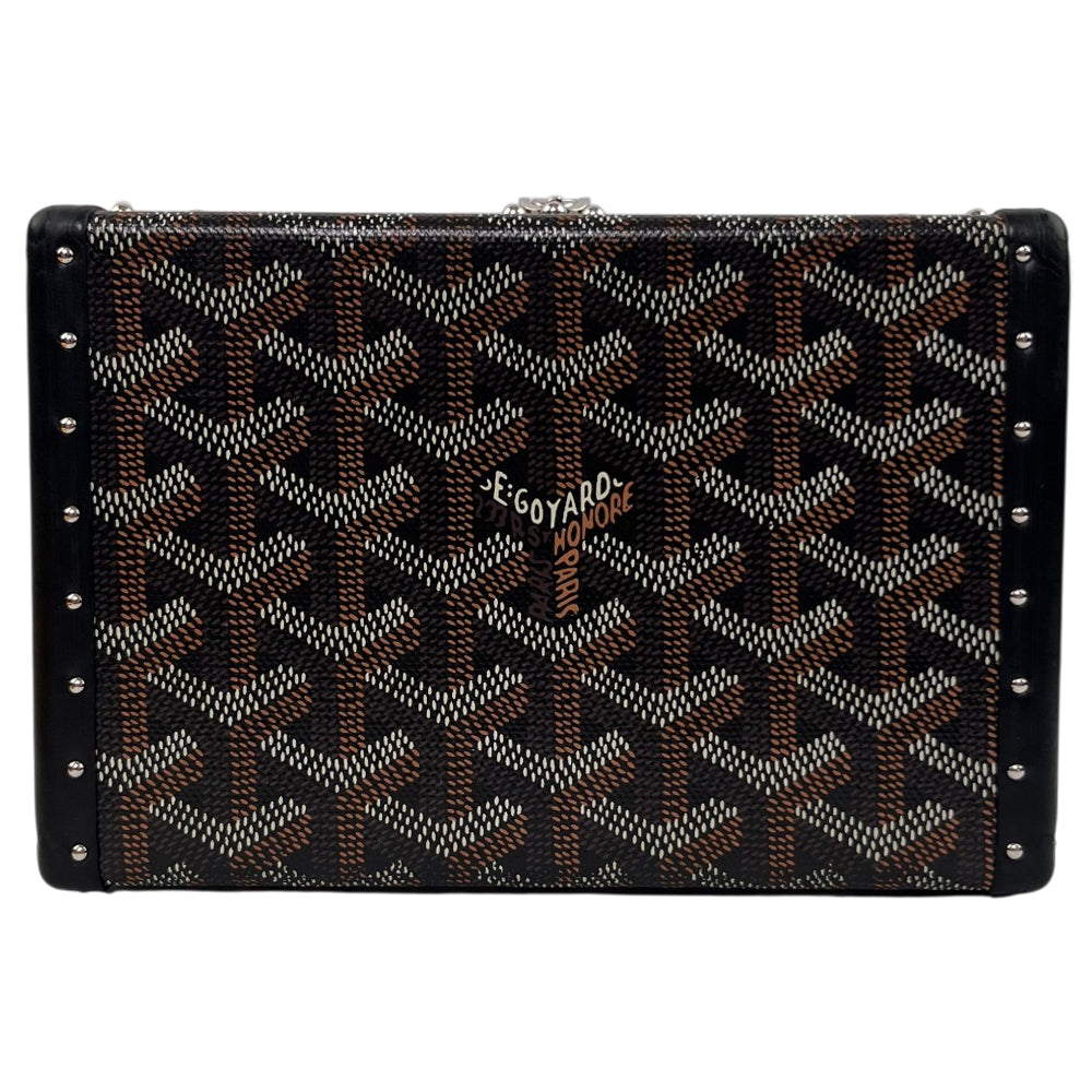 GOYARD Black Minaudière Trunk Clutch Bag LHQ1200