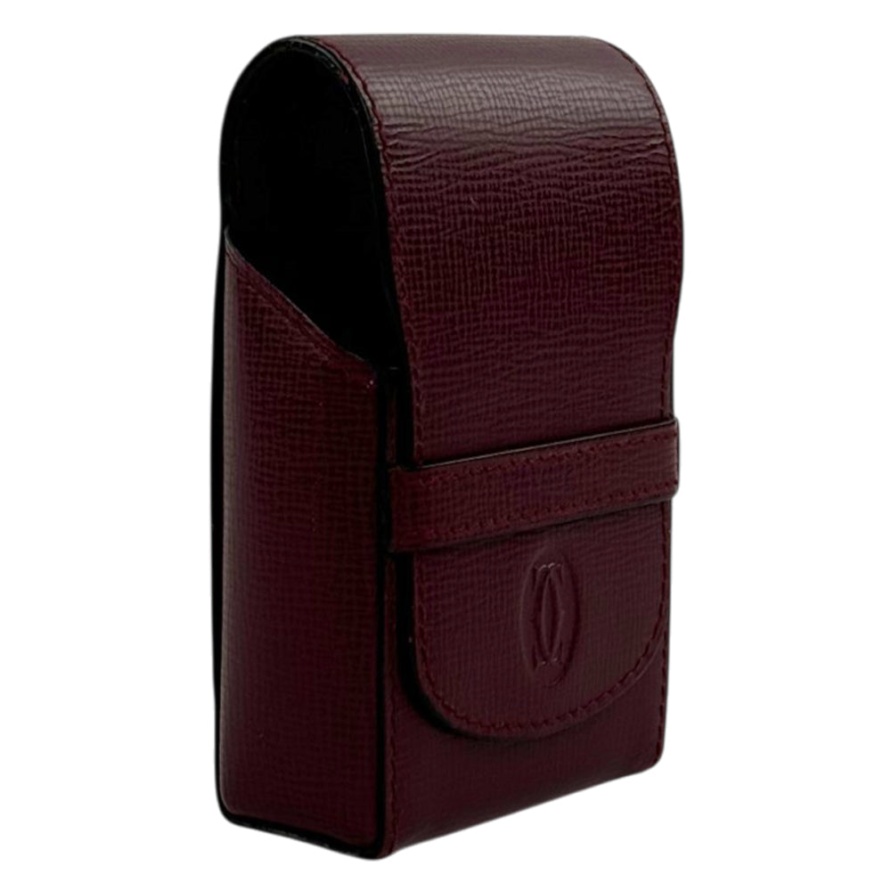 CARTIER Maroon Cigarette Case LHQ2110