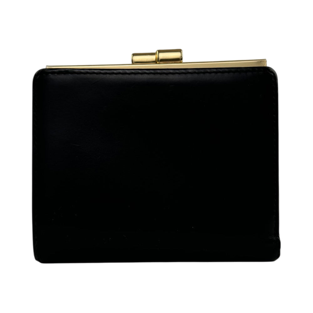 BURBERRY Black Leather Bi-Fold Wallet LHQ2117