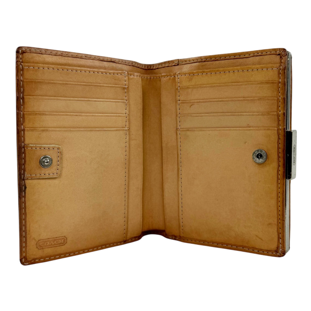 COACH Signature Monogram Bi-Fold Wallet LHQ2140