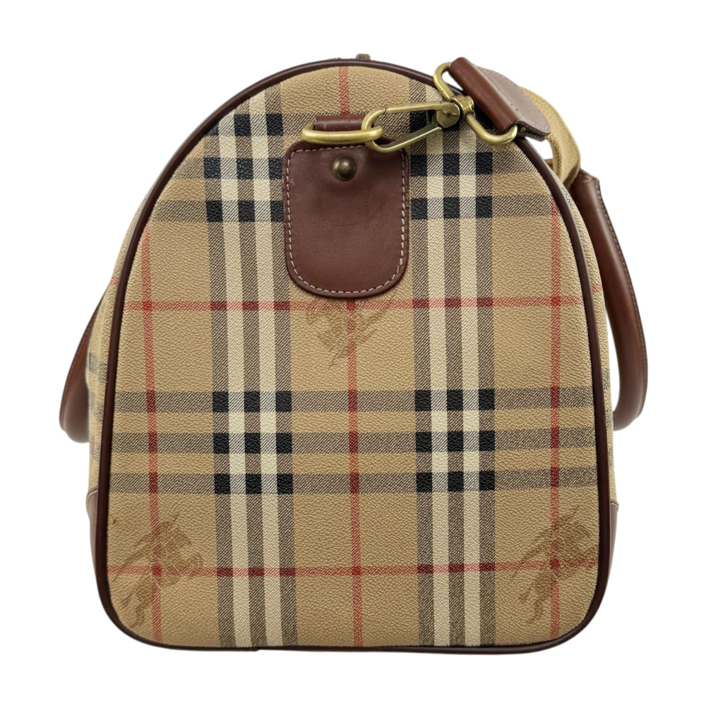 BURBERRY Nova Check Duffle/Boston Shoulder Bag LHQ2144