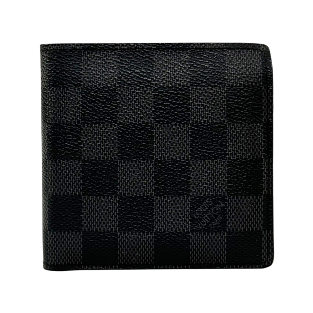 LOUIS VUITTON Damier Graphite Marco Wallet LHQ2150