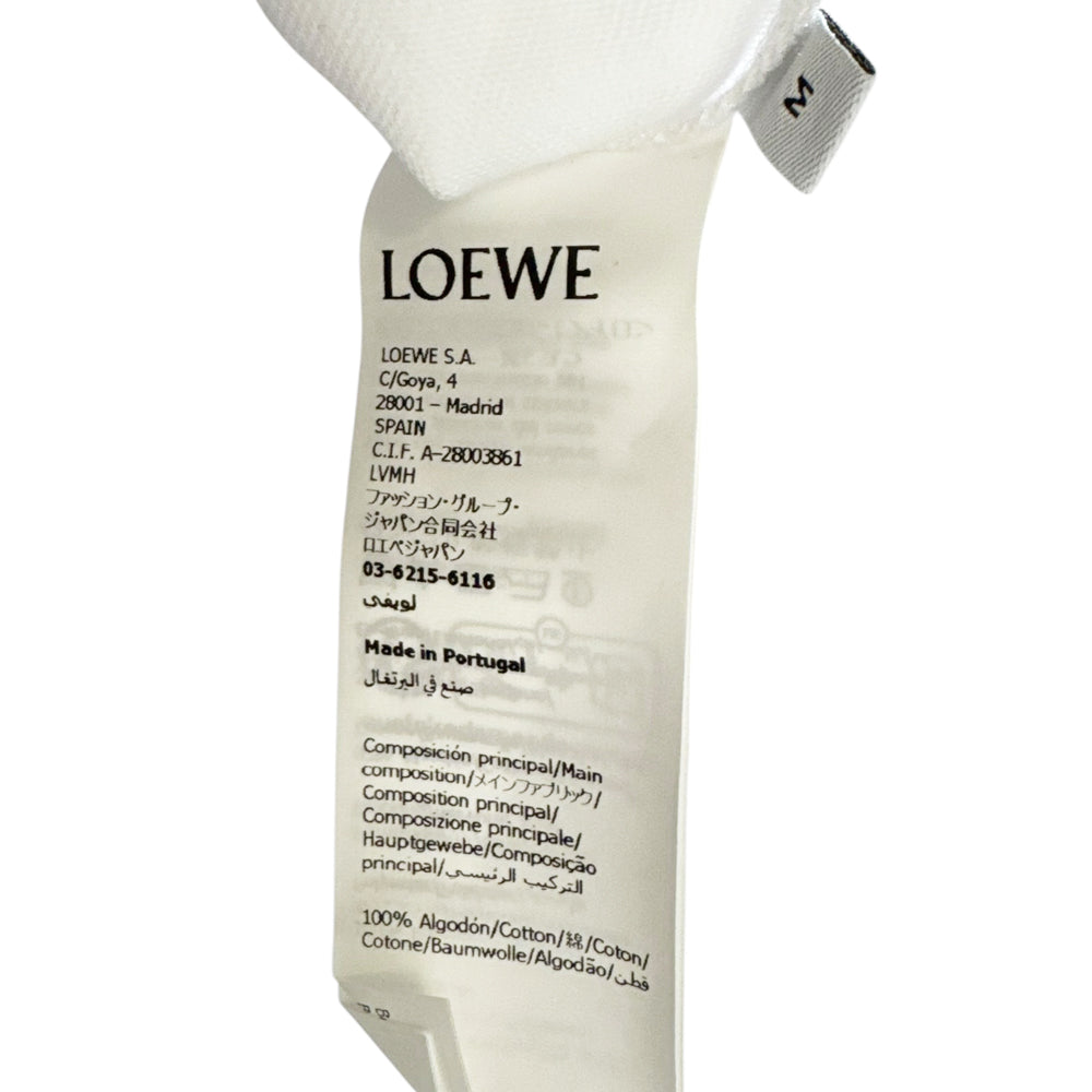 LOEWE White Pocket Logo T-Shirt Size M LHQ2161