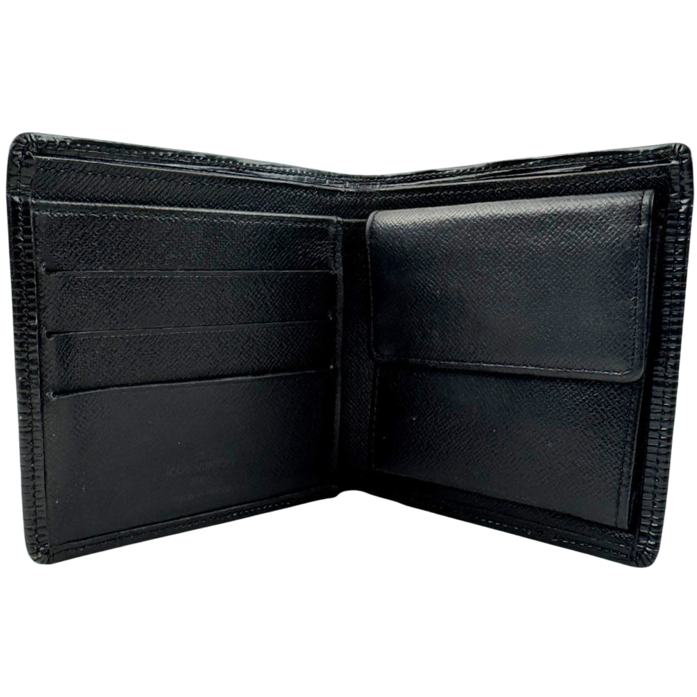 LOUIS VUITTON Black Epi Leather Wallet LHQ2165