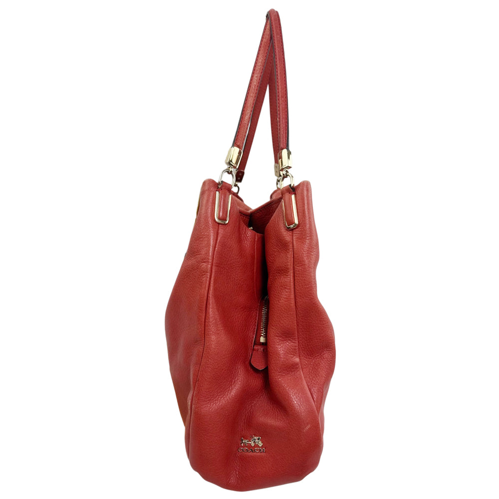 COACH Red Leather Shoulder Bag LHQ2174