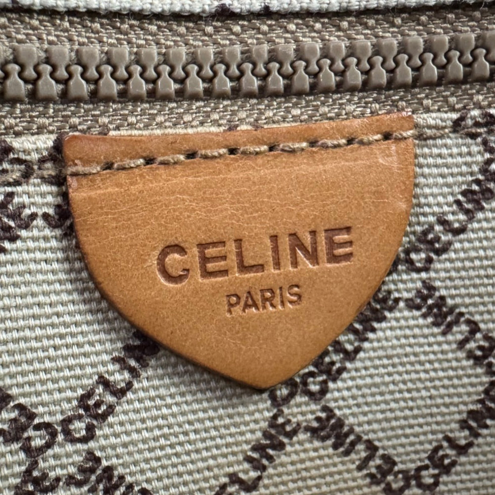 CELINE Macadam Light Brown Envelope Clutch Pouch LHQ2192