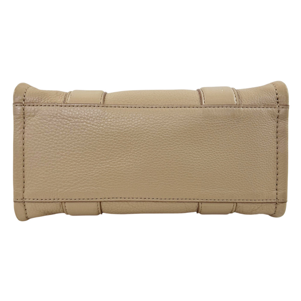 MARC JACOBS 'The Tote Bag' Small Cream Leather Shoulder Bag LHQ2196