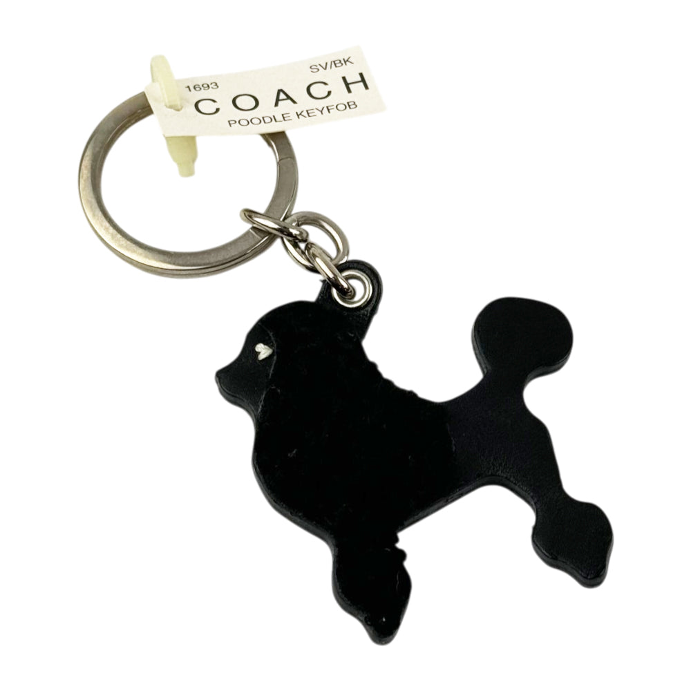 COACH Black Poodle Key Ring/Charm LHQ2199