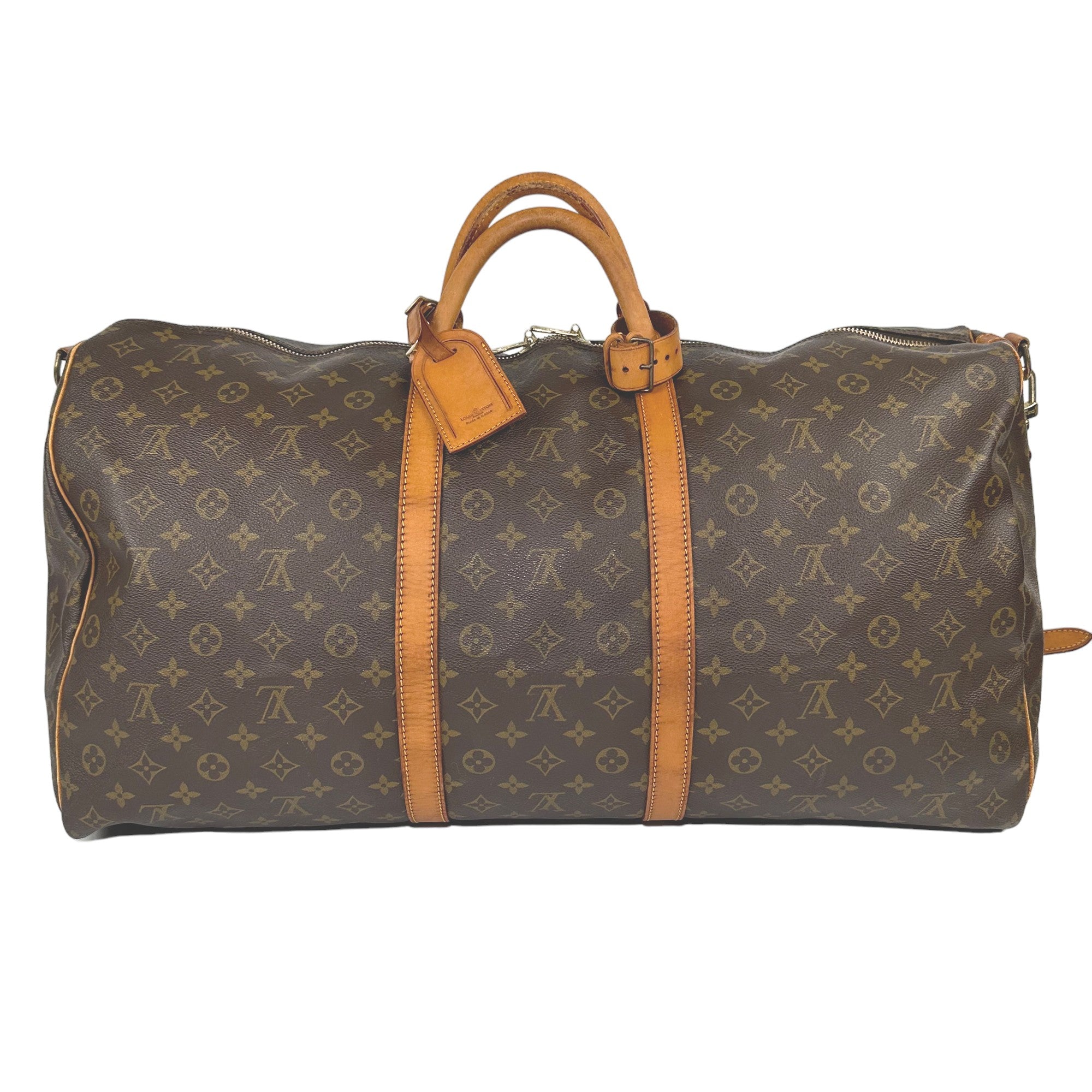 LOUIS VUITTON Keepall Bandouliere 60 Monogram Bag With Strap LHQ22