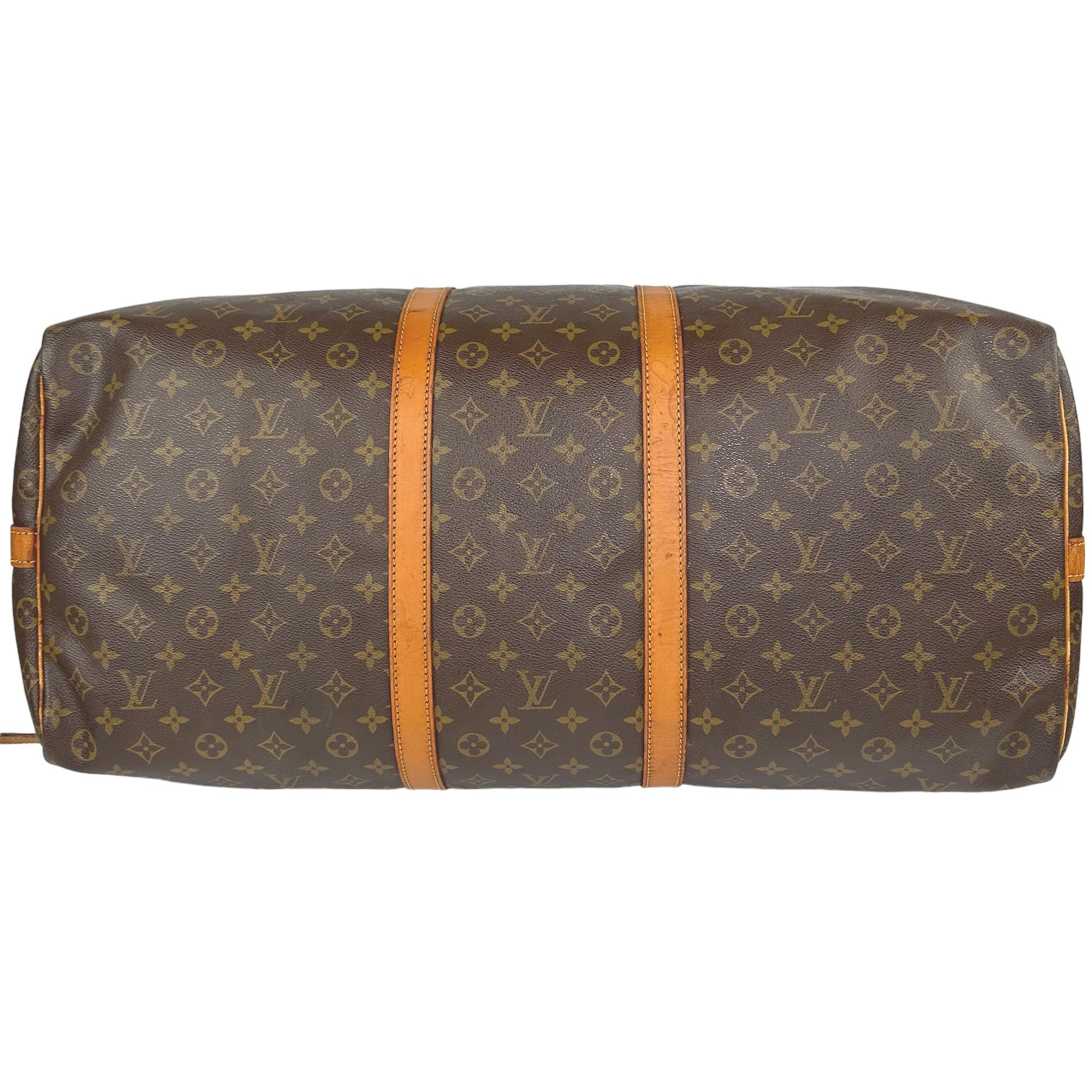 LOUIS VUITTON Keepall Bandouliere 60 Monogram Bag With Strap LHQ22