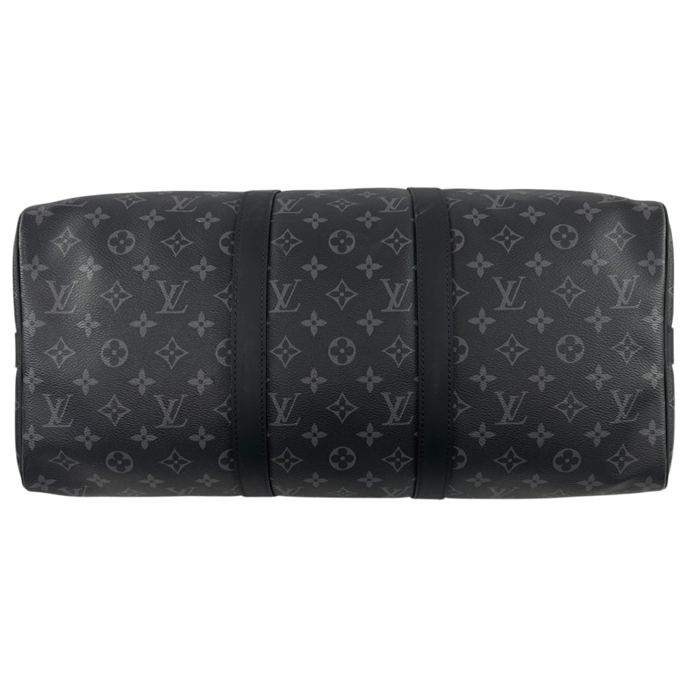 LOUIS VUITTON Monogram Eclipse Keepall 45 Bandouliere Duffel Bag LHQ2214