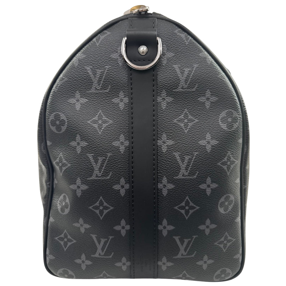 LOUIS VUITTON Monogram Eclipse Keepall 45 Bandouliere Duffel Bag LHQ2214
