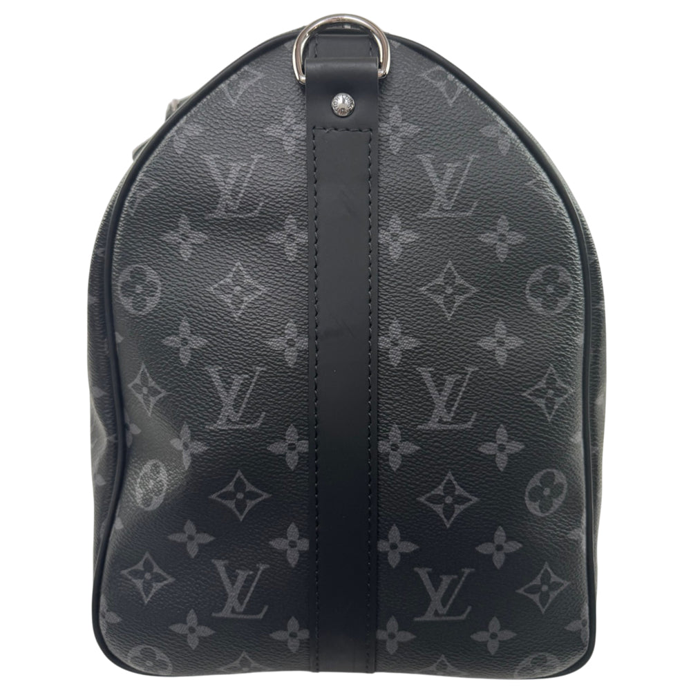 LOUIS VUITTON Monogram Eclipse Keepall 45 Bandouliere Duffel Bag LHQ2214