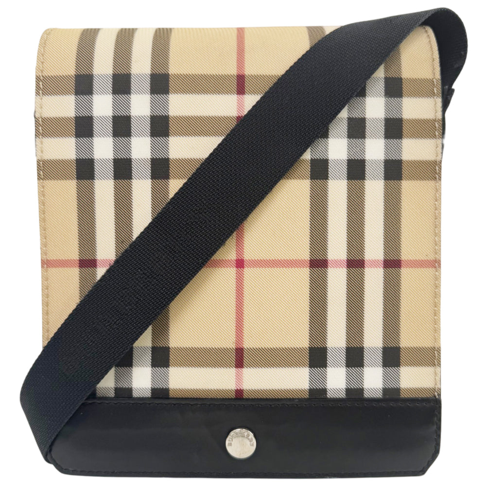 BURBERRY Nova Check Flap Shoulder Bag LHQ2219