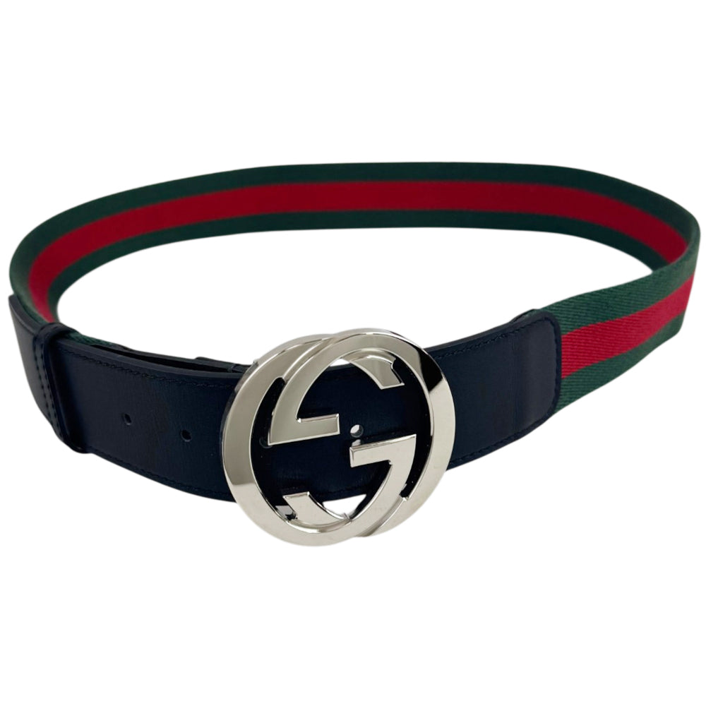 GUCCI GG Sherry Line Web Belt Size 36" LHQ2220