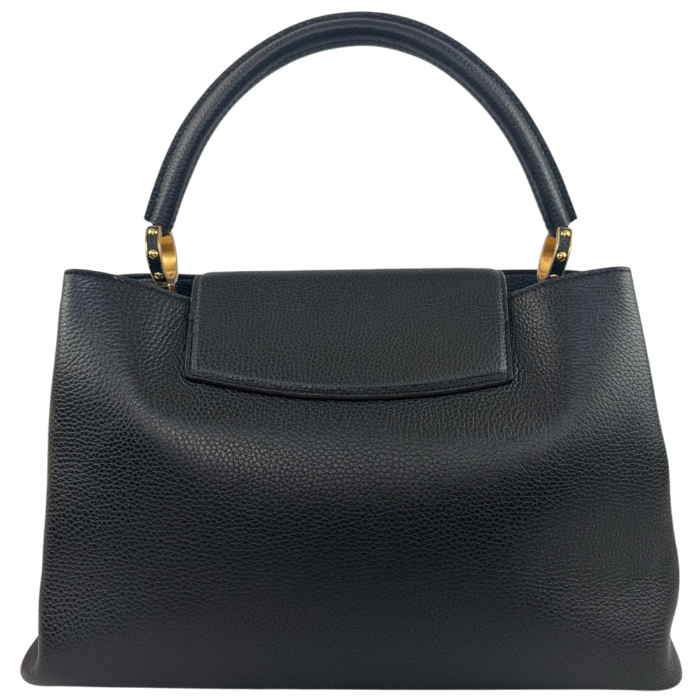 LOUIS VUITTON Capucines GM Black Leather Handbag LHQ2223
