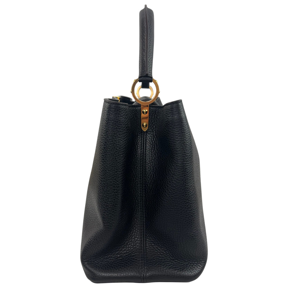 LOUIS VUITTON Capucines GM Black Leather Handbag LHQ2223
