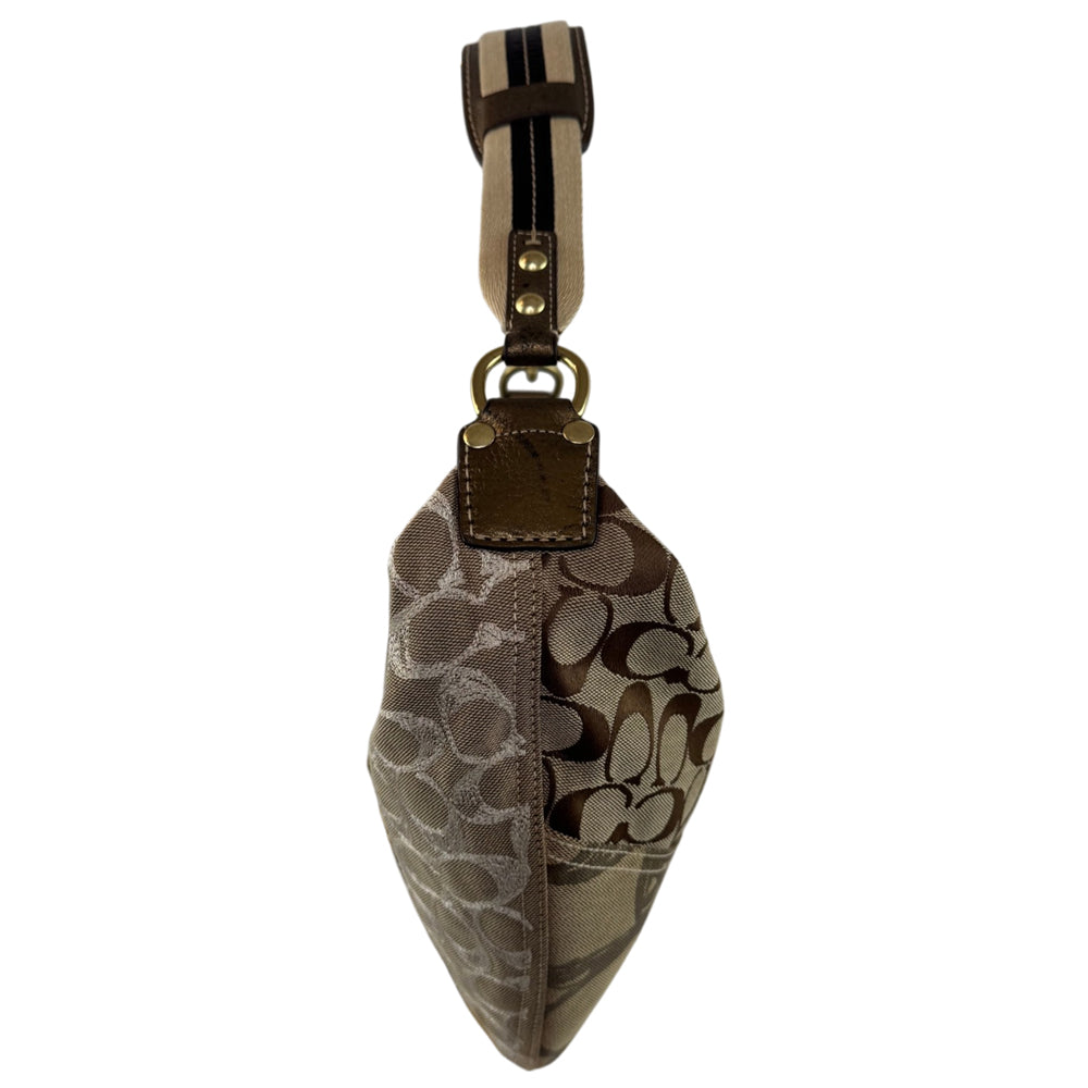COACH Signature Brown Patchwork Hobo Bag LHQ2254