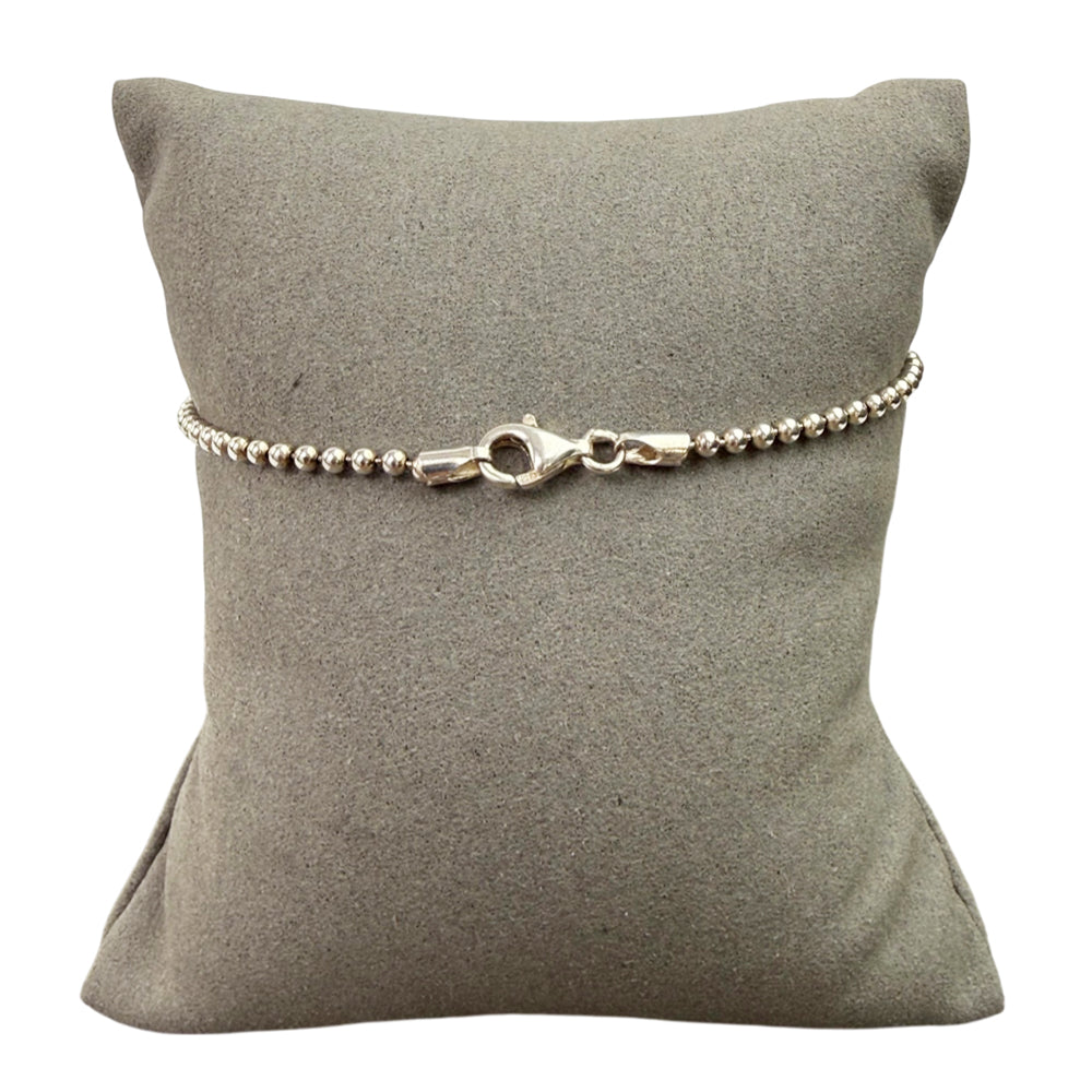 GUCCI Sterling Silver Ball Chain Bracelet LHQ2256