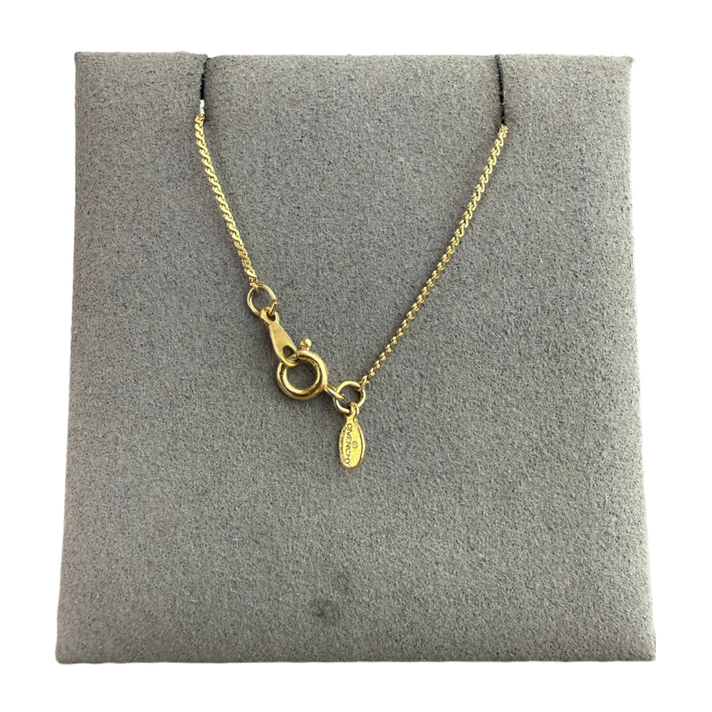 GIVENCHY "G" Logo Gold Pendant Necklace LHQ2263