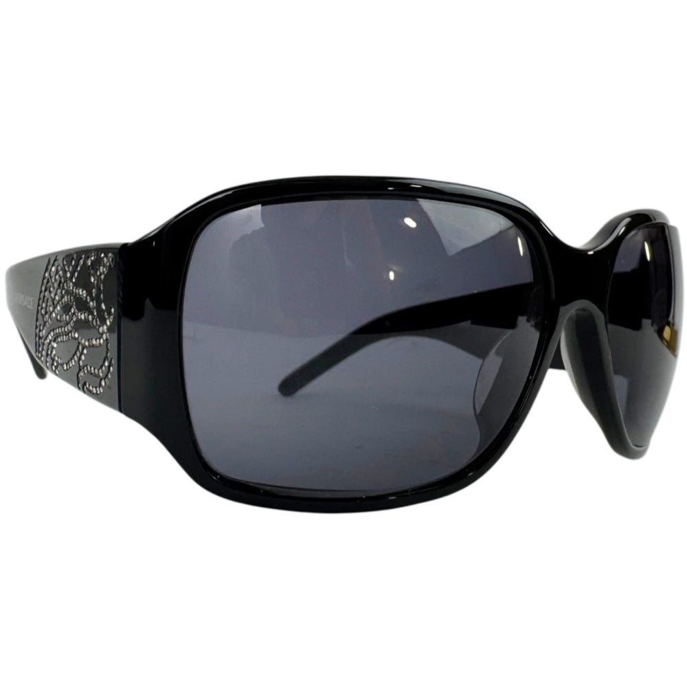 VERSACE Black Crystal Logo Sunglasses LHQ2279