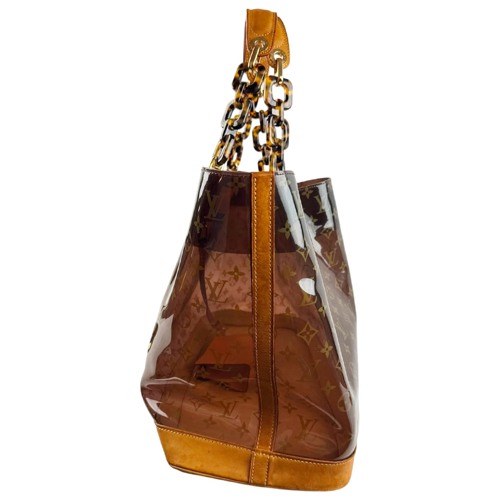 LOUIS VUITTON Amber Sac Cabas GM Monogram Vinyl Tote Bag LHQ2285