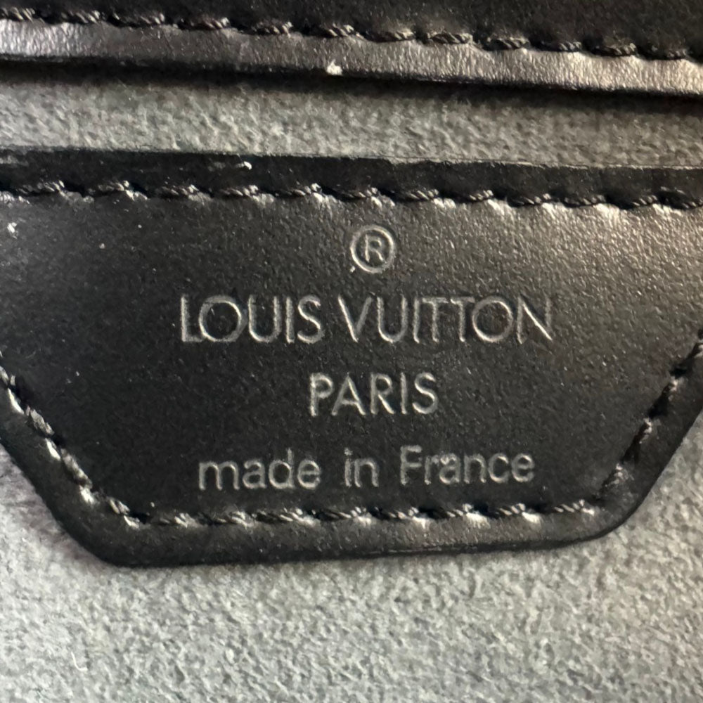 LOUIS VUITTON Soufflot Black Epi Leather Handbag LHQ2293