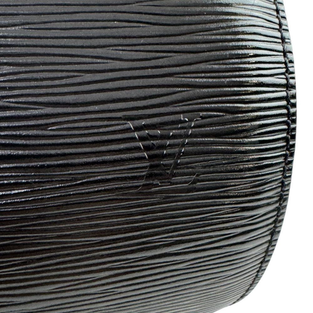 LOUIS VUITTON Soufflot Black Epi Leather Handbag LHQ2293