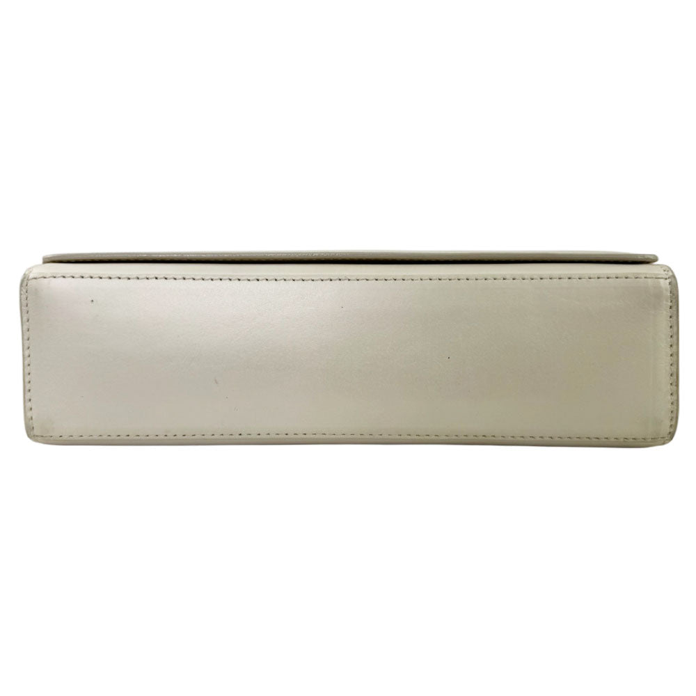 GUCCI White Leather Shoulder Bag LHQ2294
