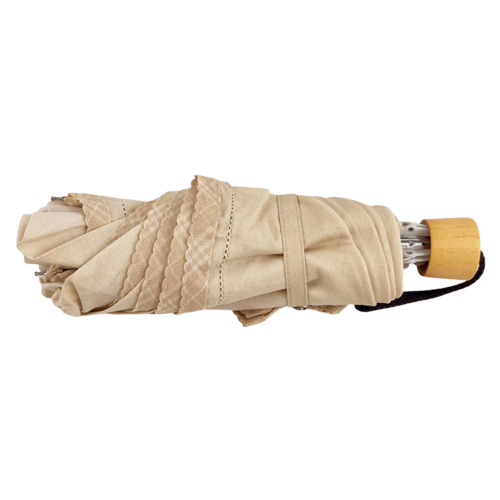 BURBERRY Cream Folding Umbrella LHQ2322