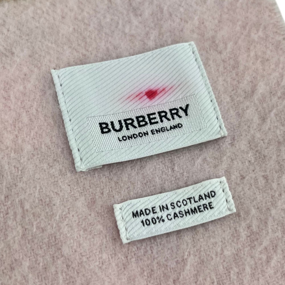 BURBERRY Pink/Beige Cashmere Scarf LHQ2344
