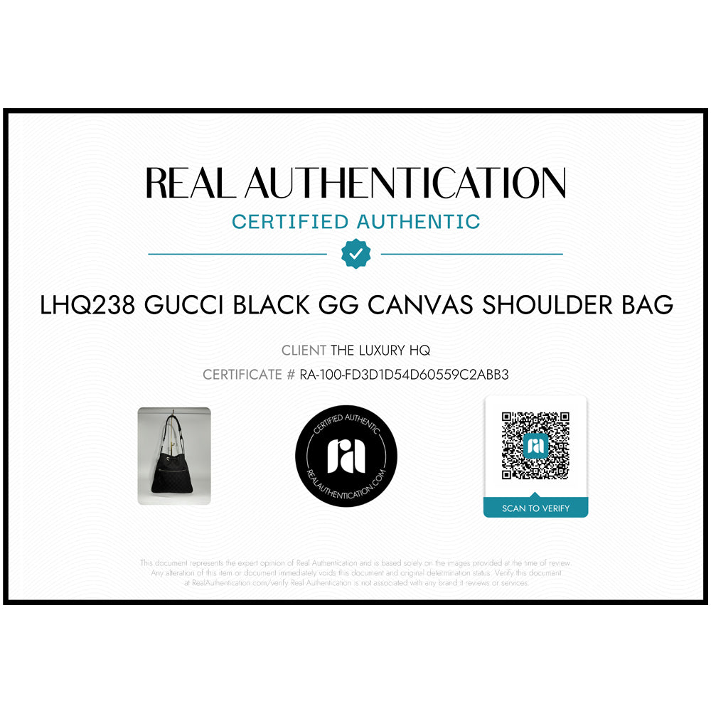 GUCCI GG Supreme Borsa a tracolla nera LHQ238