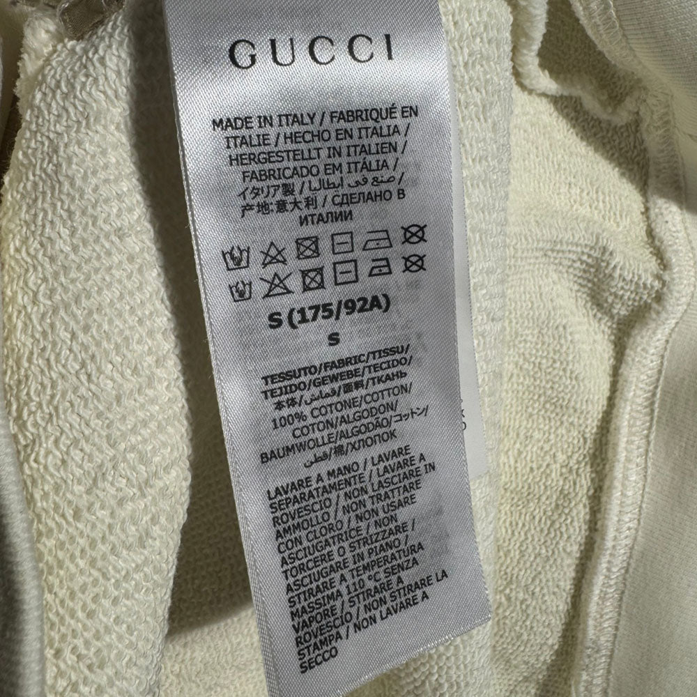 GUCCI White Firenze 1921 Pullover Hoodie Size S LHQ2397