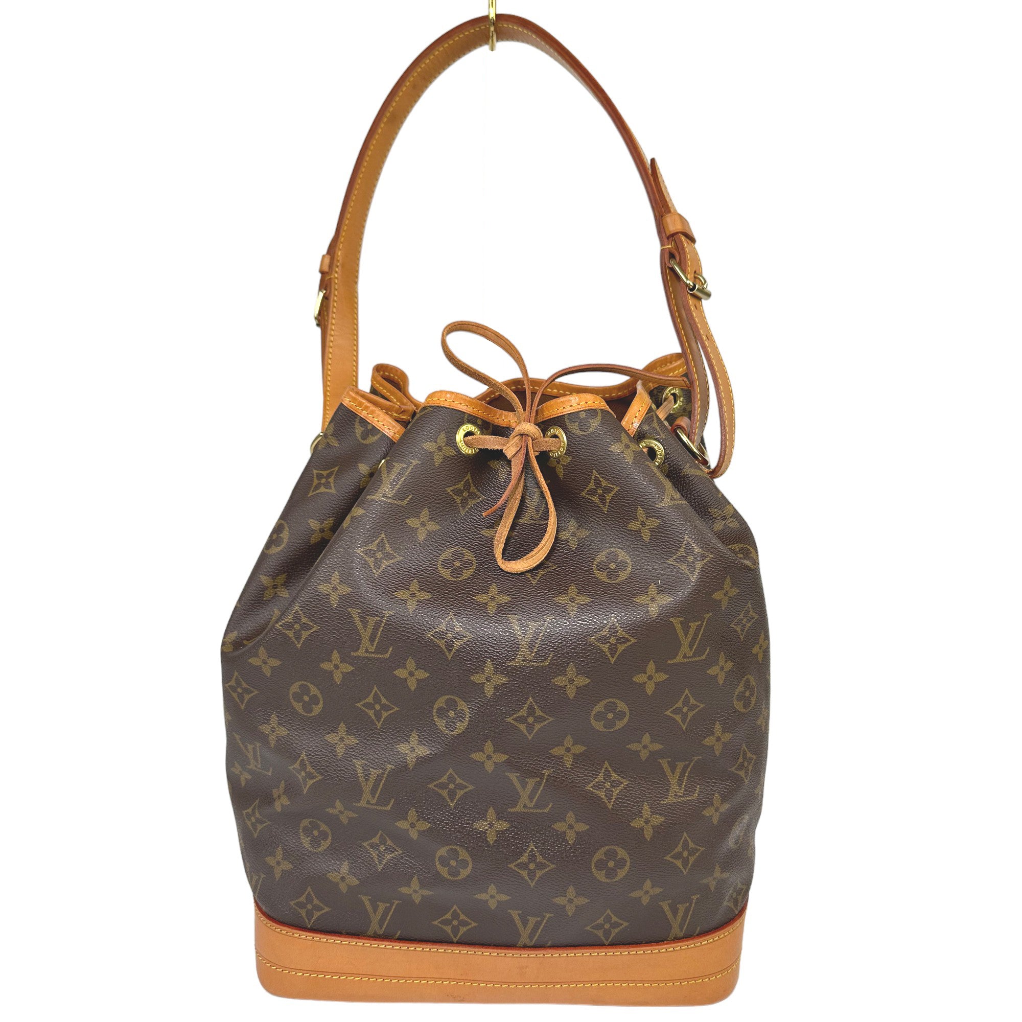 LOUIS VUITTON Noe MM Shoulder Drawstring Bag Monogram LHQ24