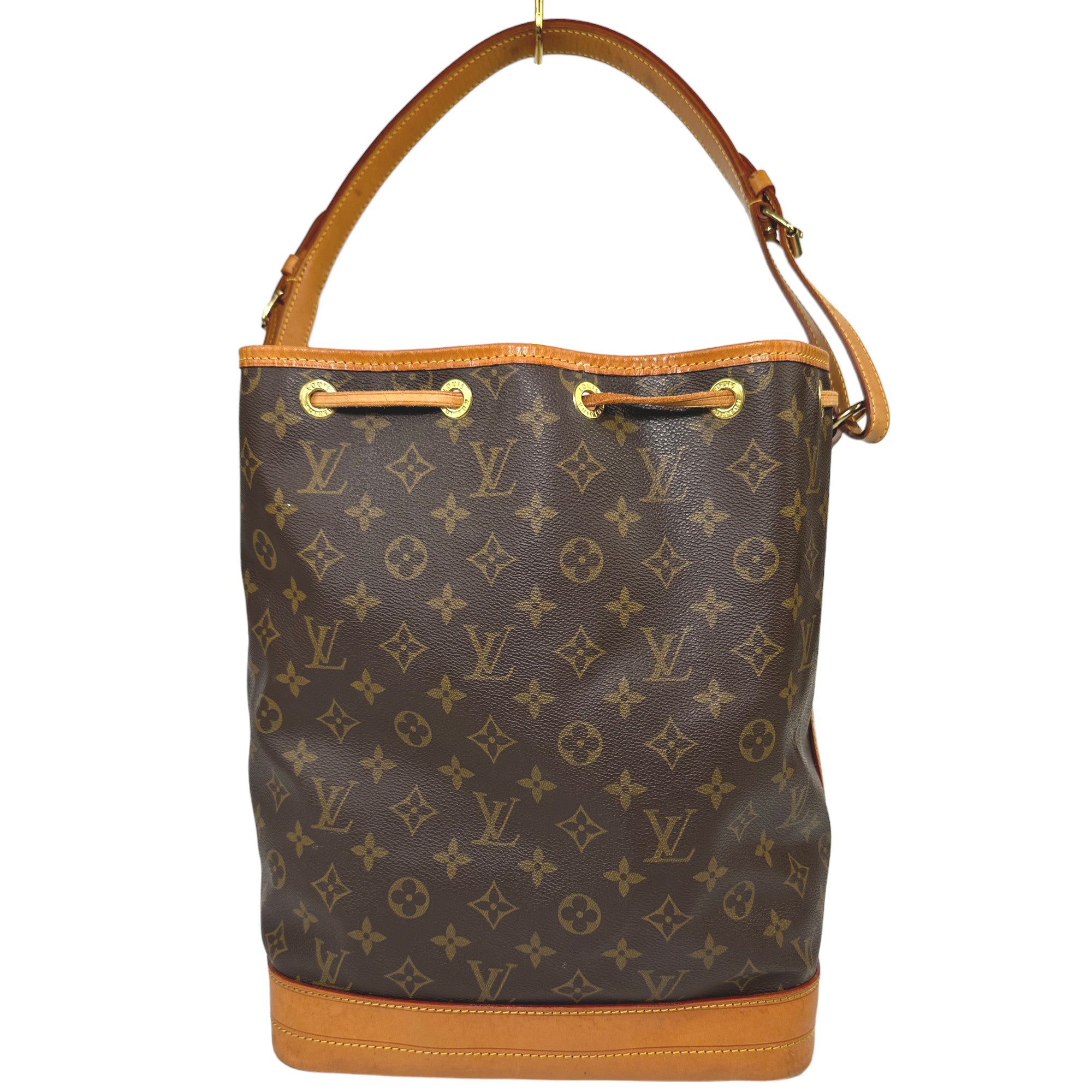 LOUIS VUITTON Noe MM Shoulder Drawstring Bag Monogram LHQ24