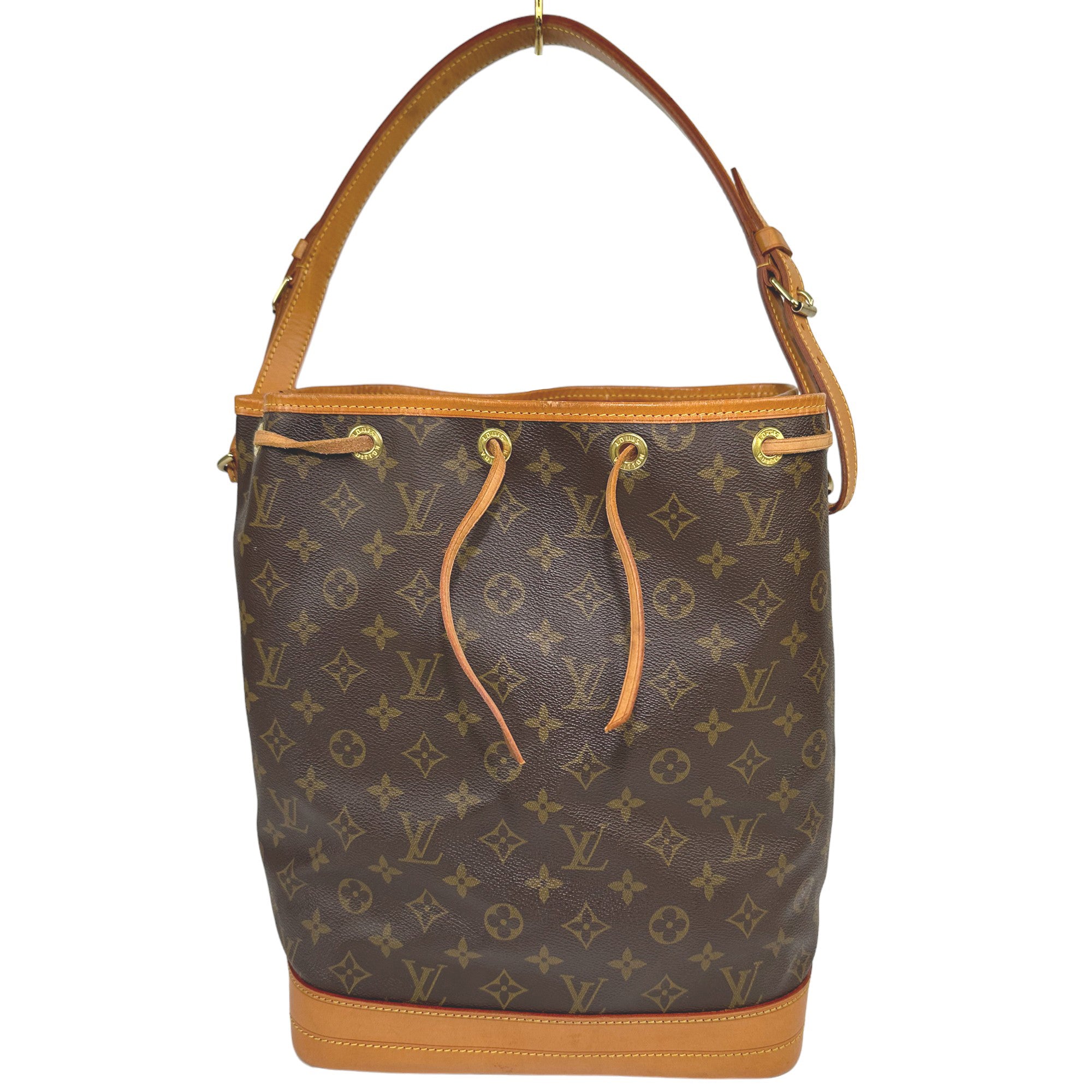 LOUIS VUITTON Noe MM Shoulder Drawstring Bag Monogram LHQ24