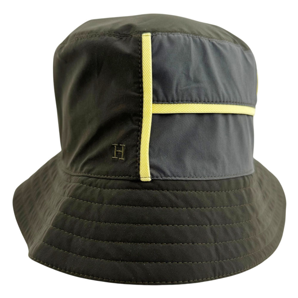 HERMES Fred Green Bucket Hat Size L LHQ2407