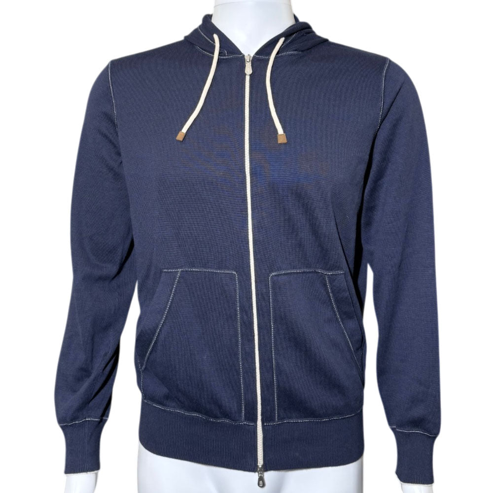 BRUNELLO CUCCINELLI Navy Hoodie Size M LHQ2411