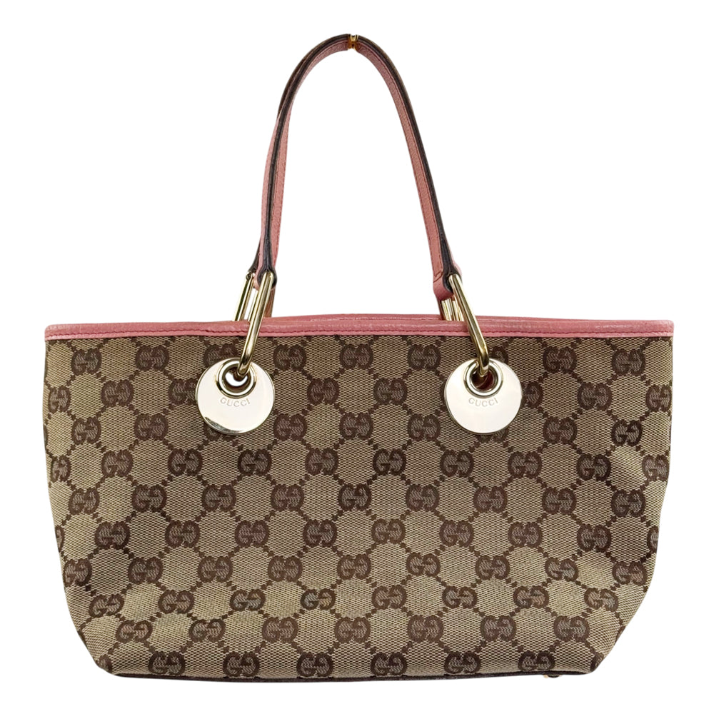 GUCCI GG Brown Canvas Tote Bag LHQ2421