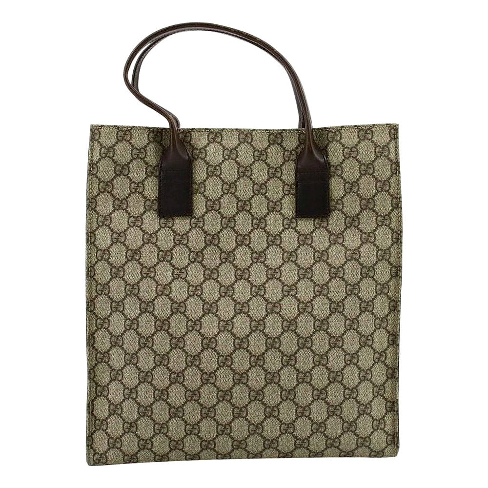 GUCCI GG Brown Canvas Tote Bag LHQ2466