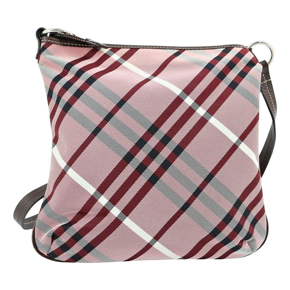 BURBERRY Pink Check Shoulder Bag LHQ2467