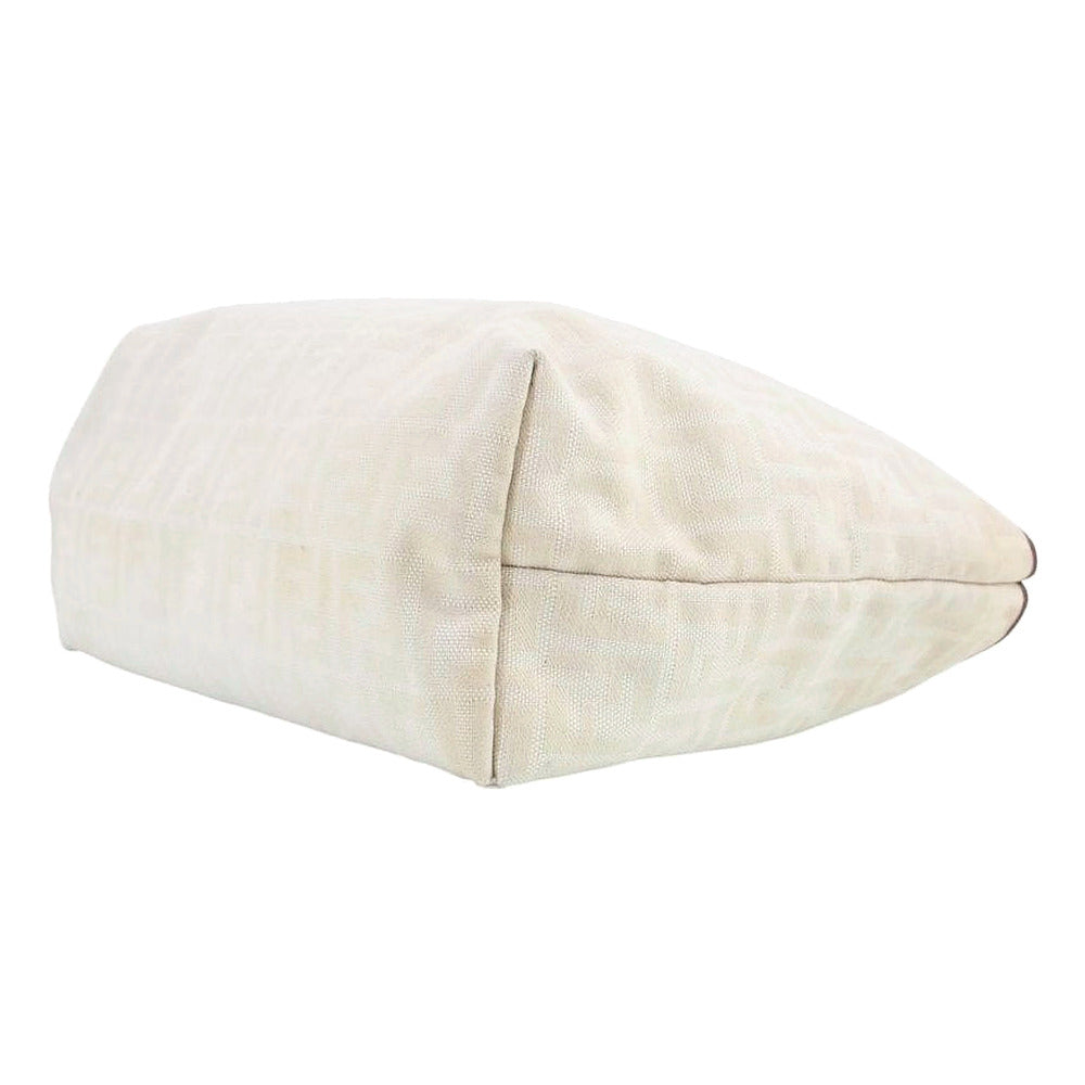 FENDI Cream Zucca Tote Shoulder Bag LHQ2468