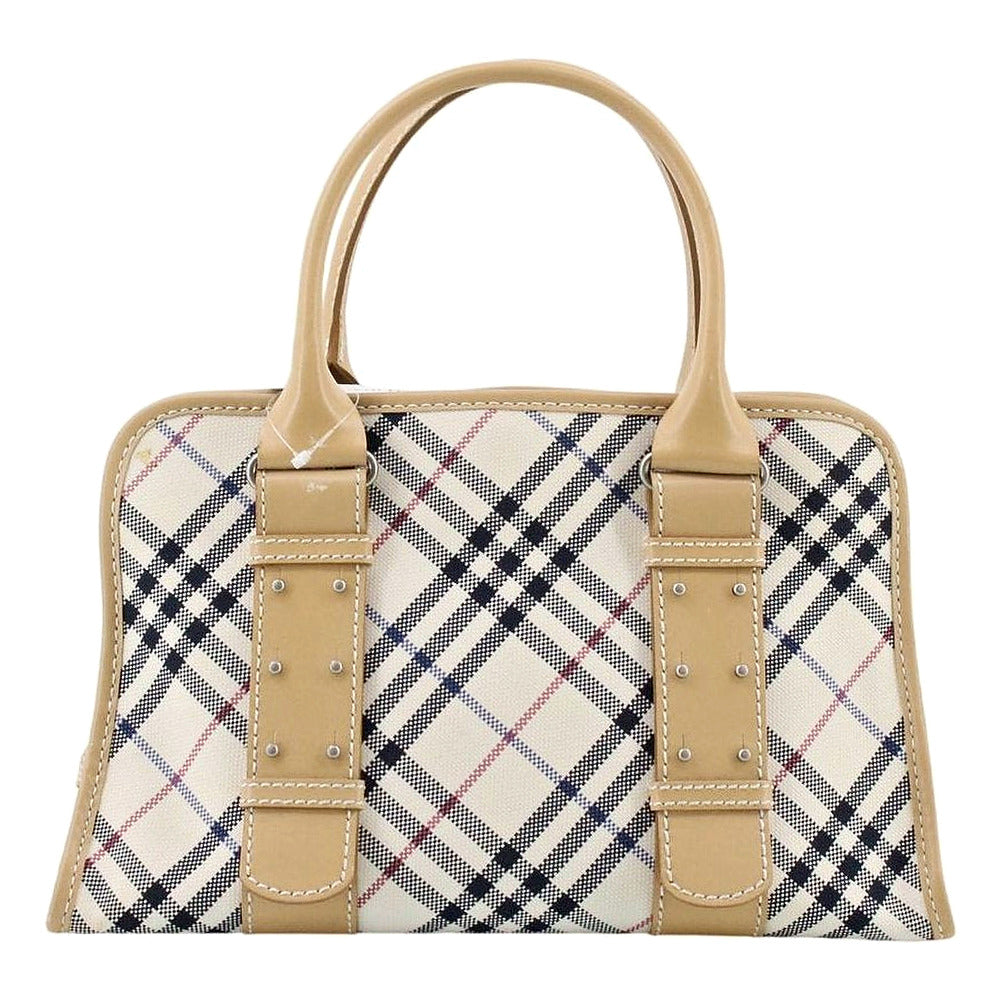 BURBERRY Blue Label Nova Check Canvas Handbag LHQ2477