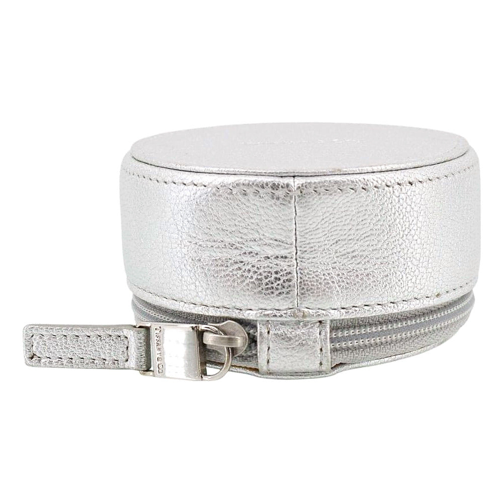 TIFFANY Silver Leather Jewellery Case LHQ2478
