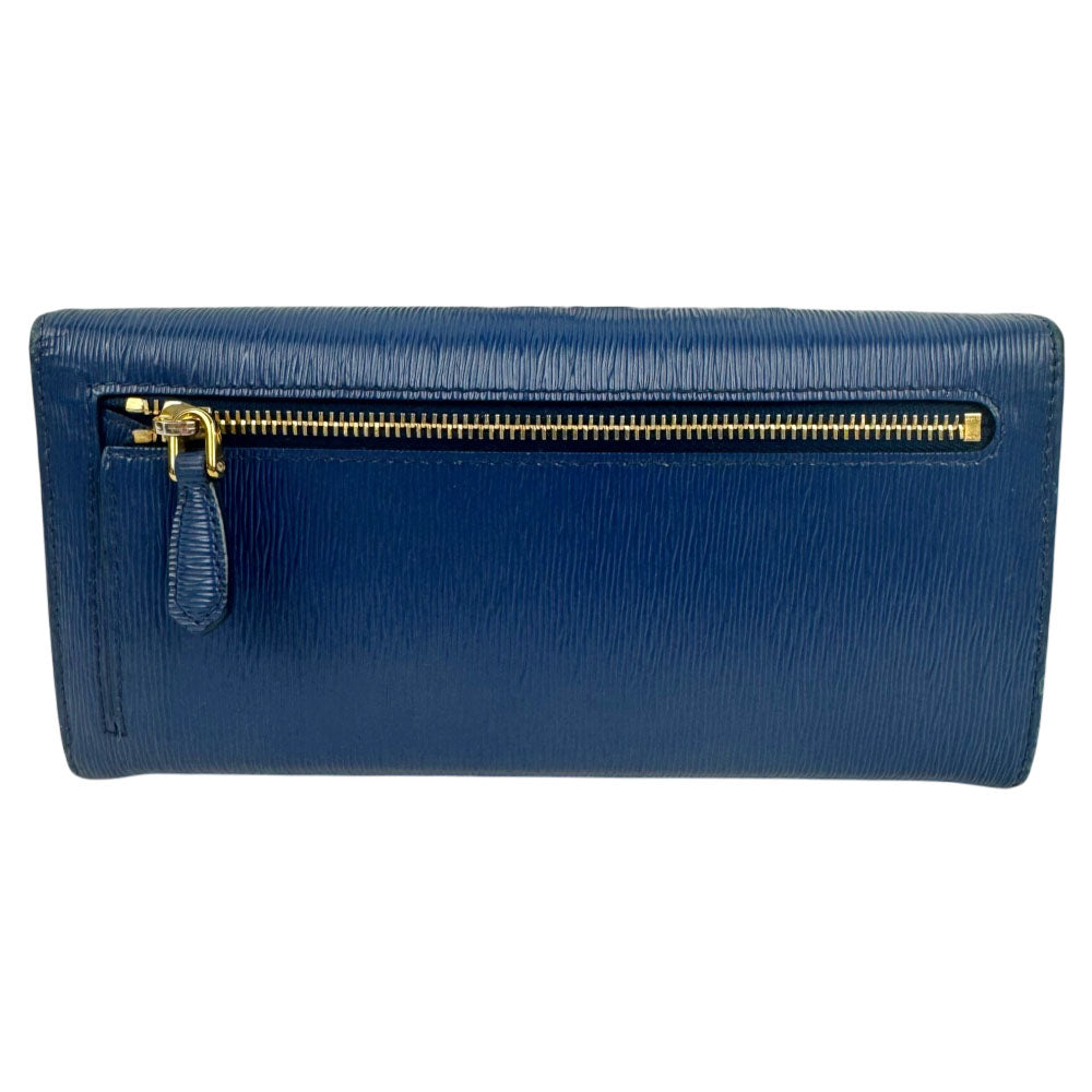 PRADA Blue Saffiano Leather Purse LHQ2472