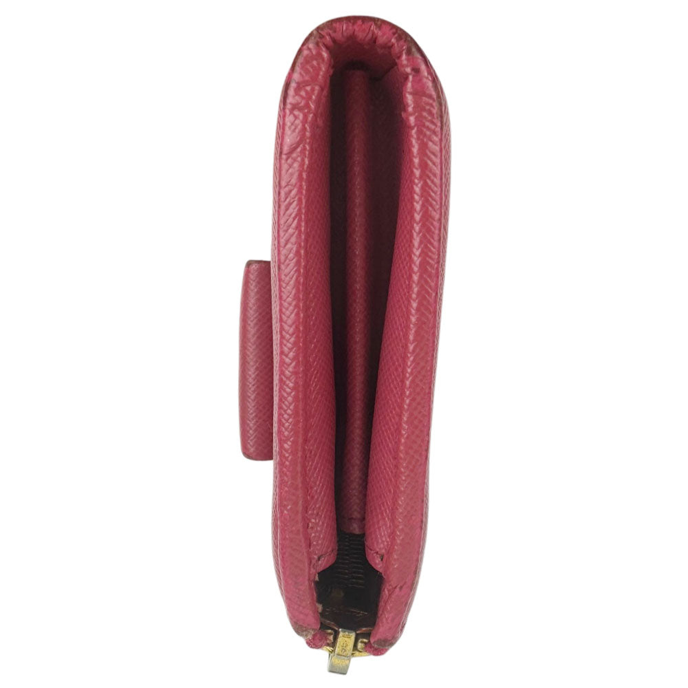 PRADA Pink Saffiano Leather Purse LHQ2473