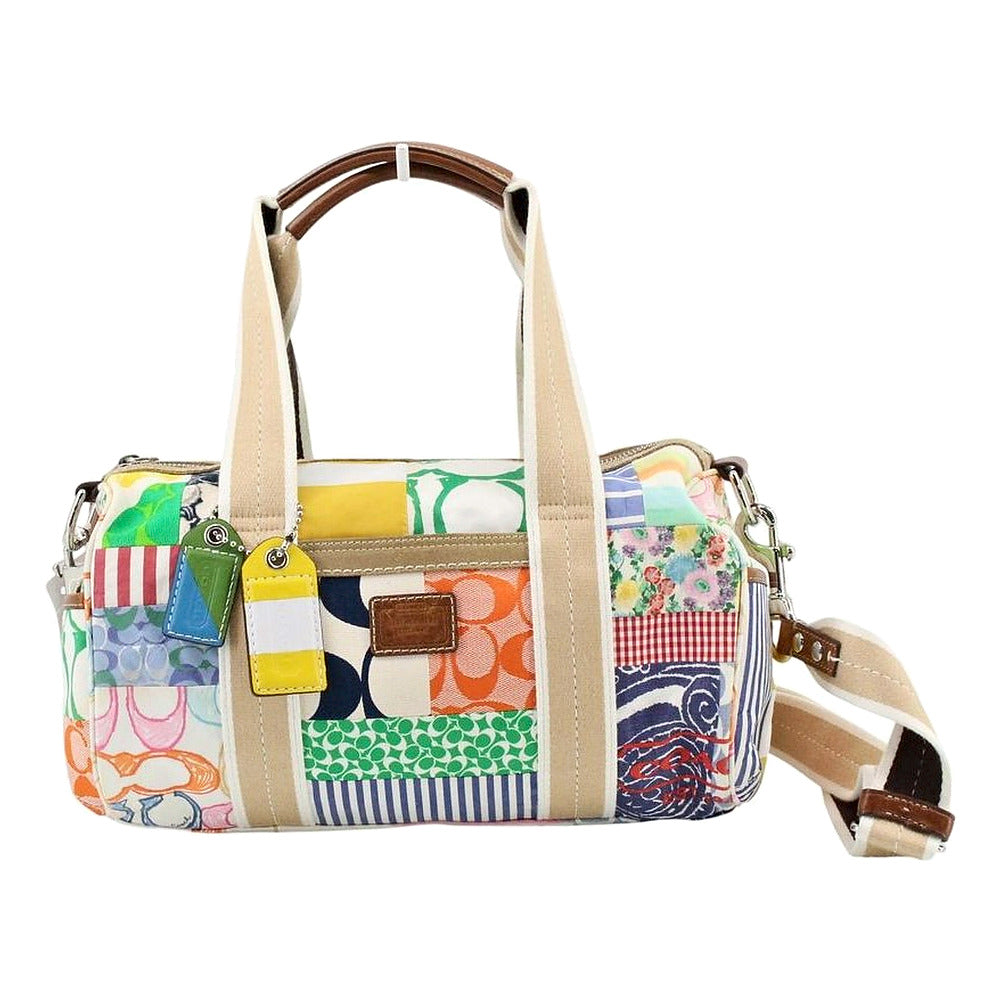 COACH Patchwork Multicoloured Boston Shoulder Bag LHQ2481