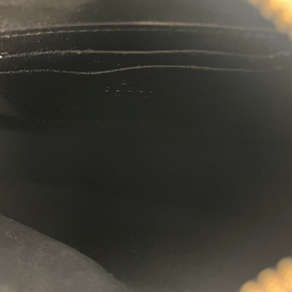GUCCI Black Leather Aphrodite Shoulder Crossbody Bag LHQ2486